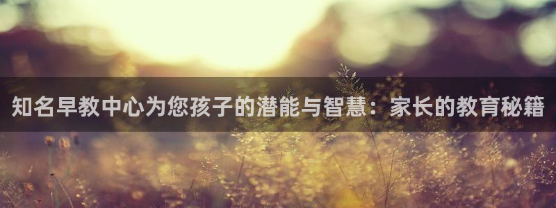 威九国际可以退钱吗怎么退款:知名早教中心为您孩子的潜能与智慧:家长的教育秘籍