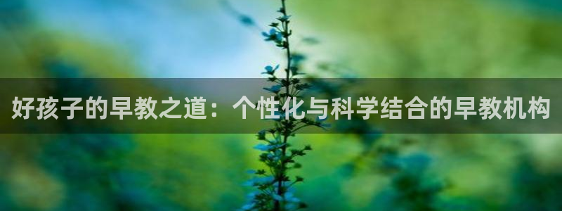 威九国际最新网站：好孩子的早教之道：个性化与科学结合的早教机构