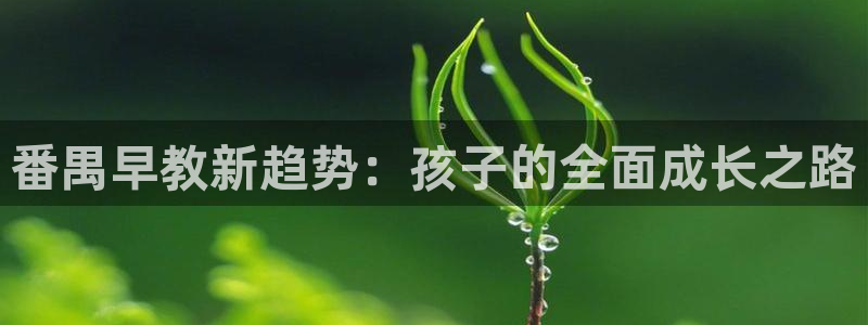 威九code6070:番禺早教新趋势:孩子的全面成长之路