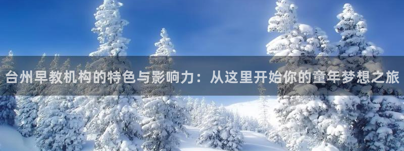 威九国际空降：台州早教机构的特色与影响力：从这里开始你的童年梦想之旅
