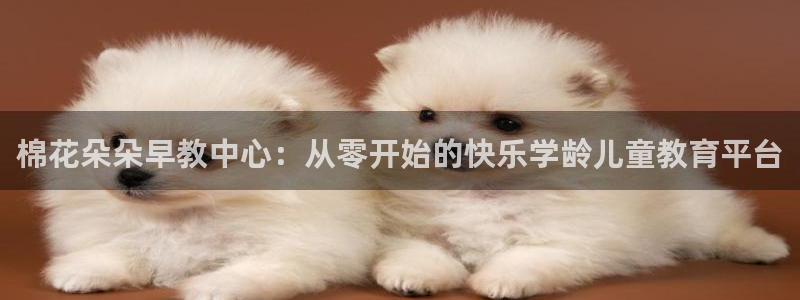 威九国际官方入口官网：棉花朵朵早教中心：从零开始的快乐学龄儿童教育平台
