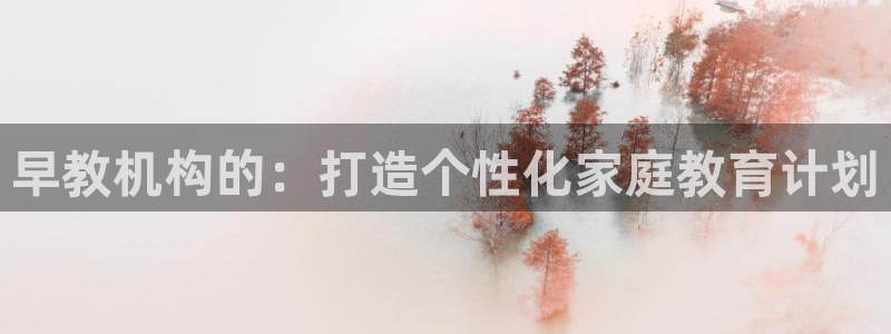 威九国际网站入口官网游戏推荐：早教机构的：打造个性化家庭教育计划