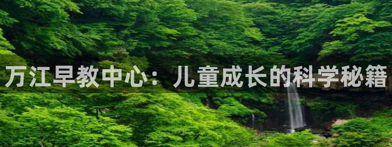 威九国际78mB:万江早教中心:儿童成长的科学秘籍