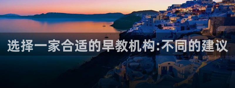 威九国际软件:选择一家合适的早教机构:不同的建议