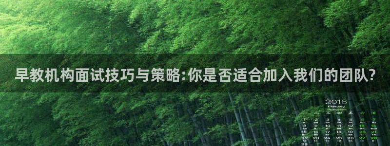 威九国际的金融服务有哪些：早教机构面试技巧与策略:你是否适合加入我们的团队?