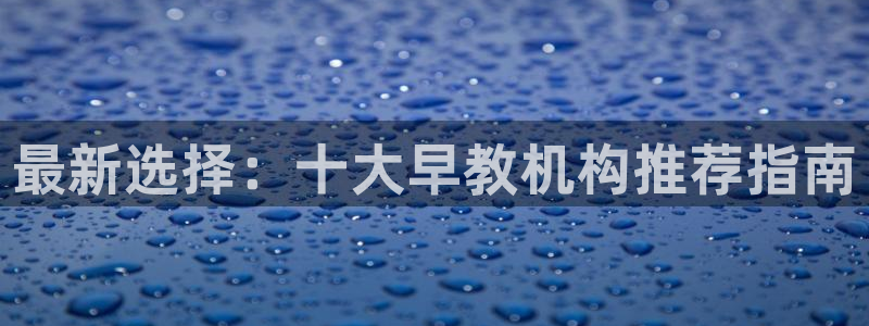 威九国际PPT：最新选择：十大早教机构推荐指南