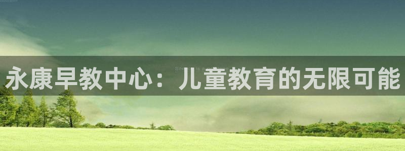威九国际网站游戏：永康早教中心：儿童教育的无限可能