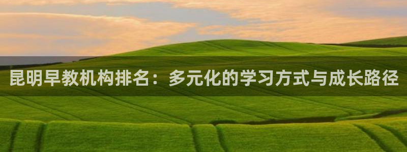 威九国际免费：昆明早教机构排名：多元化的学习方式与成长路径