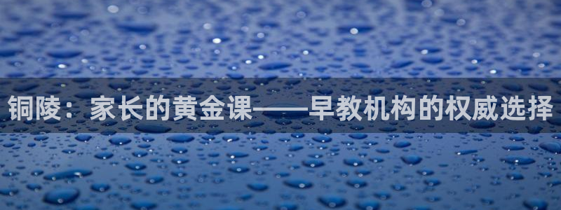 威九国际66视频：铜陵：家长的黄金课——早教机构的权威选择