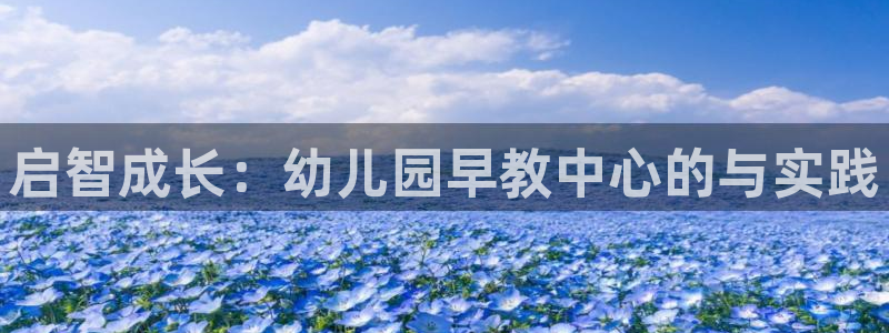 威九国际网站入口官网首页:启智成长:幼儿园早教中心的与实践